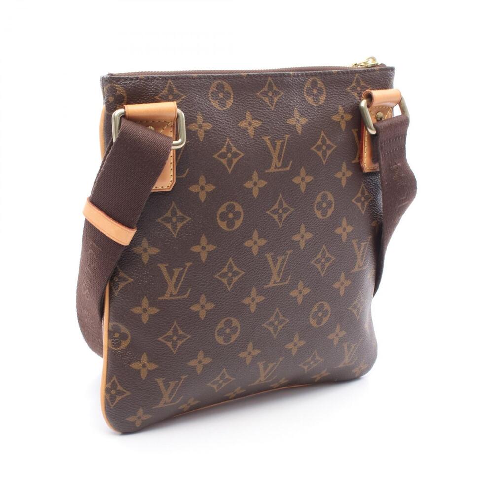 Louis Vuitton Valmy Monogram Shoulder Bag Canvas Leather Brown
